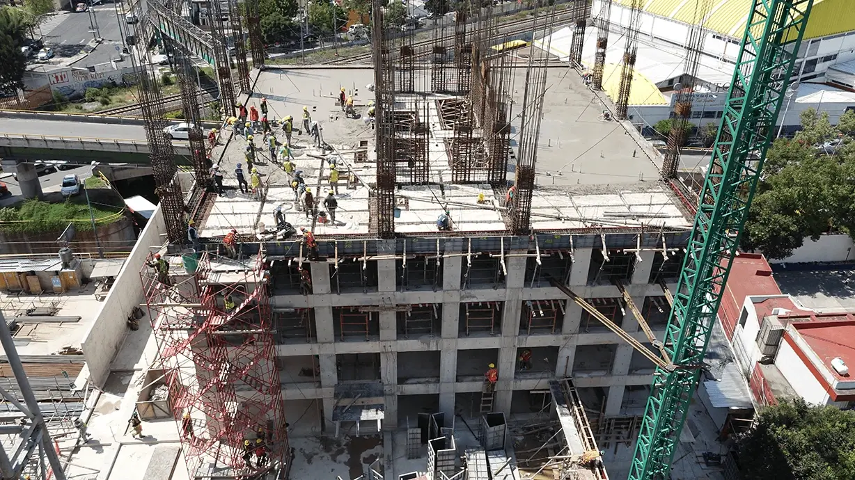 Edificio de departamentos de 25 niveles en CDMX - Vista aérea