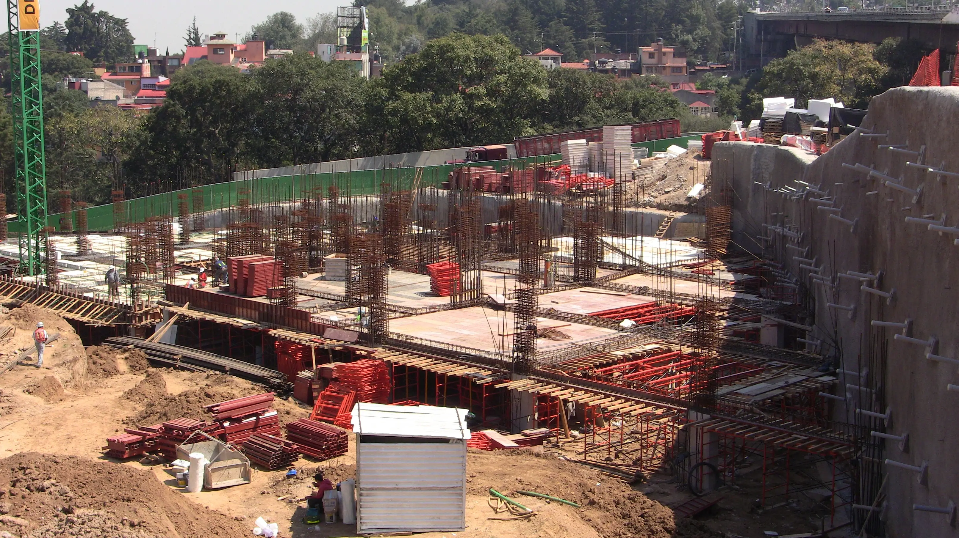 Columnas con sistema de encofrado - Proyecto de edificación