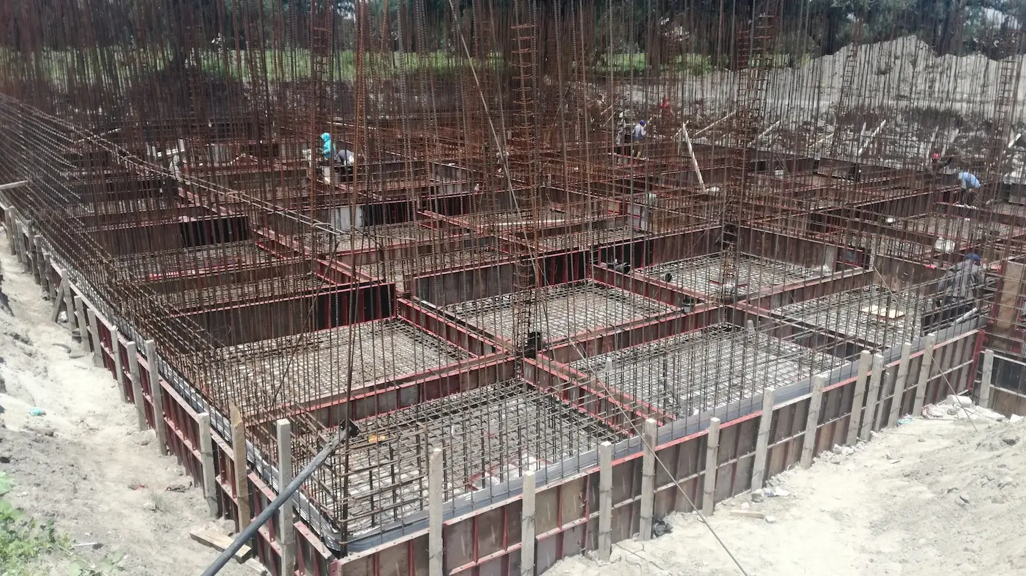 Detalle del sistema encadenado - Conexiones de cimbra