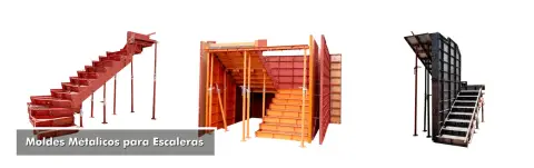 Moldes metálicos para escaleras de concreto - Construidea