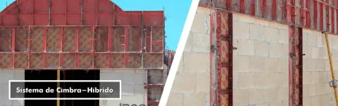 Sistema de cimbra híbrido para muros y losas - Construidea