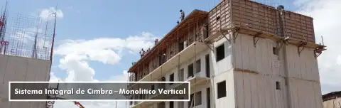 Sistema de cimbra monolítico vertical para edificación - Construidea